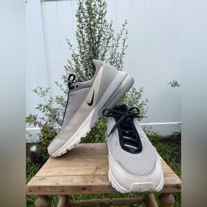 Nike Gray and Black Mesh Sneakers